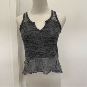 Abercrombie grey lace tank top